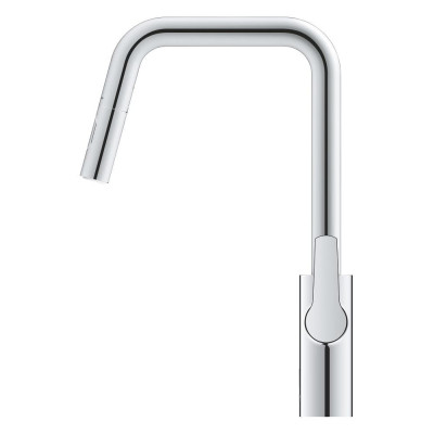 Virtuvės maišytuvas Grohe Start Touch L, U formos su ištraukiama galvute ir elektroniniu jutikliu, chromas