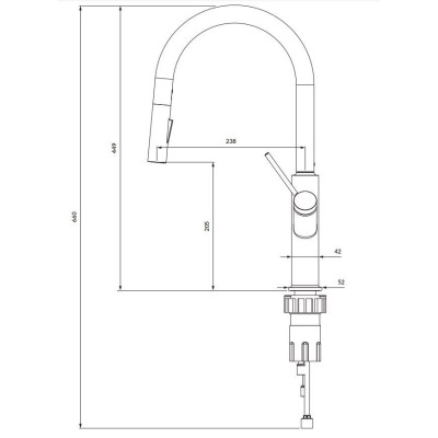 Maišytuvas Omnires Bend BE6455CP, Vario spalvos Maišytuvas Omnires Bend BE6455CP, Vario spalvos