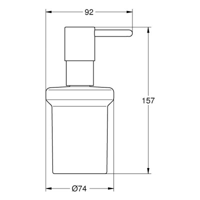 Muilo dozatorius Grohe Essentials, chromas