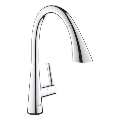 Plautuvės maišytuvas Grohe Zedra Touch su ištraukiama žarna, chromas