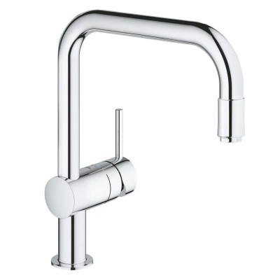 Plautuvės maišytuvas Grohe Minta su ištraukiamu aeratoriumi, chromas