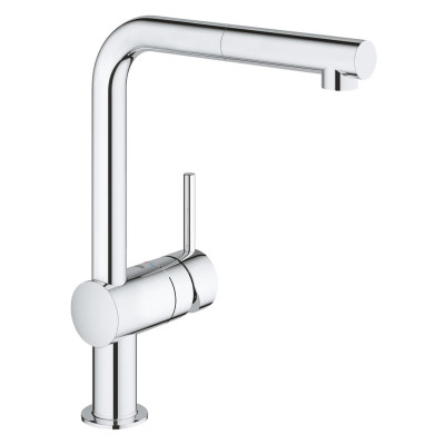 Plautuvės maišytuvas Grohe Minta su ištraukiamu aeratoriumi, chromas
