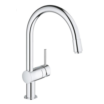 Plautuvės maišytuvas Grohe Minta su ištraukiamu aeratoriumi, chromas
