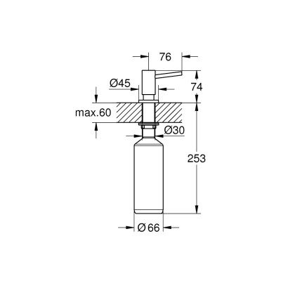 Muilo dozatorius Grohe Cosmopolitan, chromas - 5