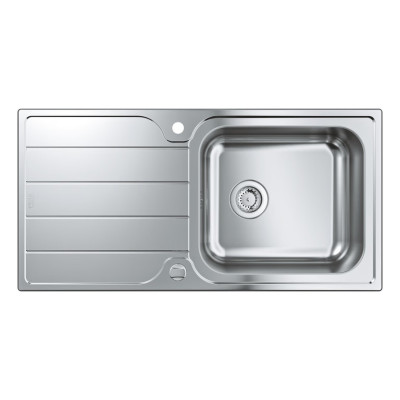 Nerūdijančio plieno plautuvė Grohe K500 100/50, nerūd. plienas