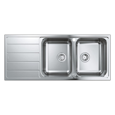 Nerūdijančio plieno plautuvė Grohe K500 116/50, nerūd. plienas