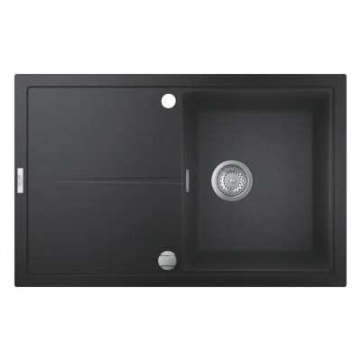 Kompozitinė plautuvė Grohe K400 78/50, juoda