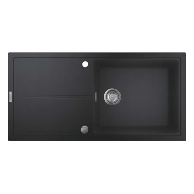 Kompozitinė plautuvė Grohe K400 100/50, juoda