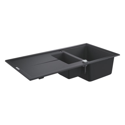 Kompozitinė plautuvė Grohe K400 100/50, juoda