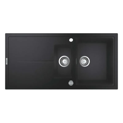 Kompozitinė plautuvė Grohe K400 100/50, juoda