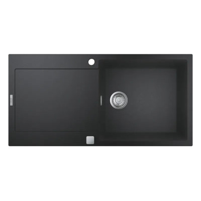 Kompozitinė plautuvė Grohe K500 100/50, juoda