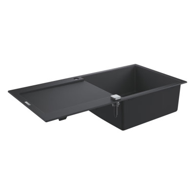 Kompozitinė plautuvė Grohe K500 100/50, juoda