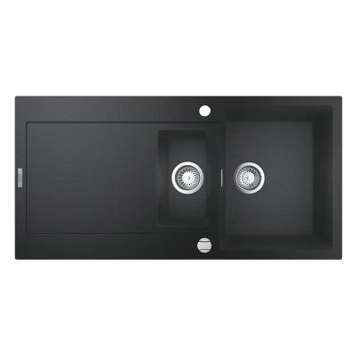 Kompozitinė plautuvė Grohe K500 100/50, juoda
