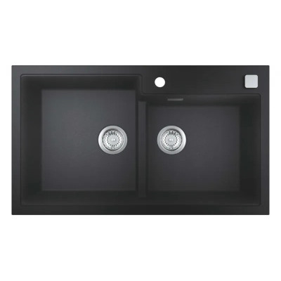 Kompozitinė plautuvė Grohe K500 86/50, juoda