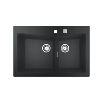 Kompozitinė plautuvė Grohe K700 83,8/55,9, juoda