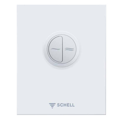 WC nuleidimo mygtukas Schell EDITION Eco, „Dual flush“, spalva - balta (Alpine white)