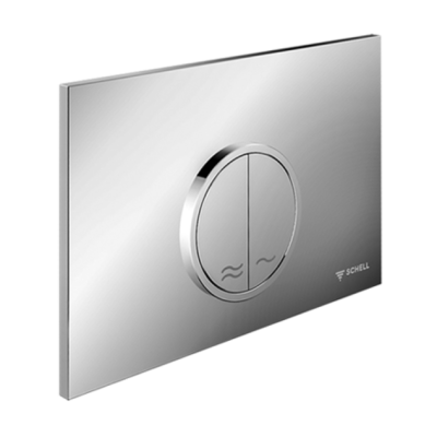 WC nuleidimo mygtukas Schell MONTUS CIRCUM, Dual flush, spalva - balta, nuotrauka 3