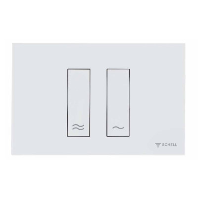 WC nuleidimo mygtukas Schell MONTUS TOWER, Dual flush, spalva - balta