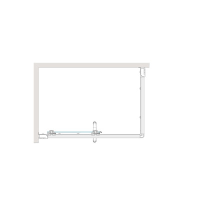 Dušo kabina Brasta Glass LAIMA 1100x900x2000 raštinis stiklas - 7