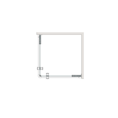 Dušo kabina Brasta Glass LIEPA 879-884x879-884x2000 raštinis stiklas - 5