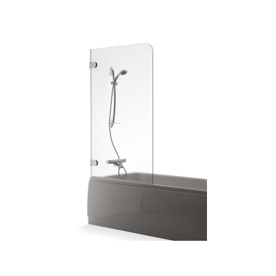 Vonios sienelė Brasta Glass MEDA 699-702x1500 pilkas stiklas
