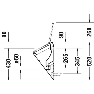 Pisuaras Duravit Starck1 320x285 paslėptais tvirtinimais - 3
