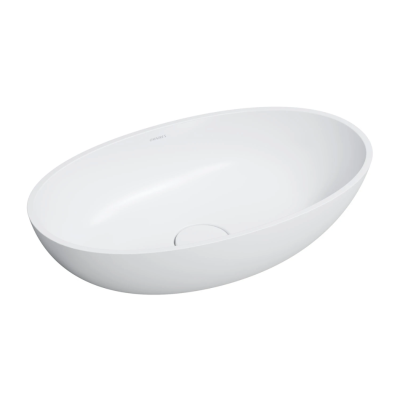 Pastatomas ant stalviršio praustuvas Omnires SHELL M+ 60 x 35 cm, baltas, matinis