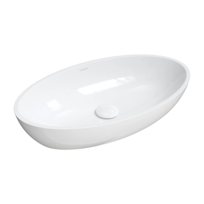 Pastatomas ant stalviršio praustuvas Omnires SIENA M+ 60 x 35 cm, baltas, blizgus