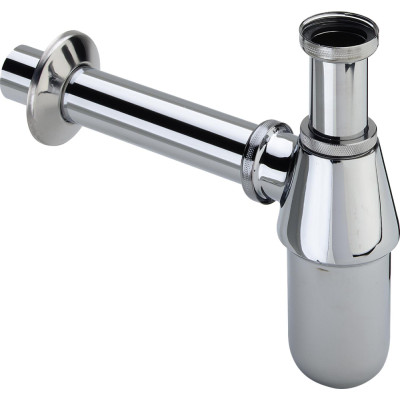 Praustuvo sifonas Viega, su nusodintuvu, be ventilio, 1 1/4x40, chromas