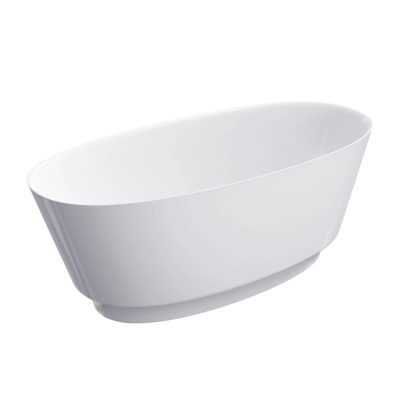 Laisvai pastatoma vonia OMNIRES NEO M+, 158 x 72 cm, Balta blizgi