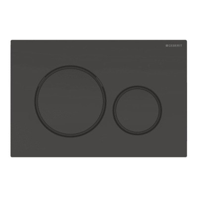 Vandens nuleidimo mygtukas Geberit Sigma20 Round, juodas matinis