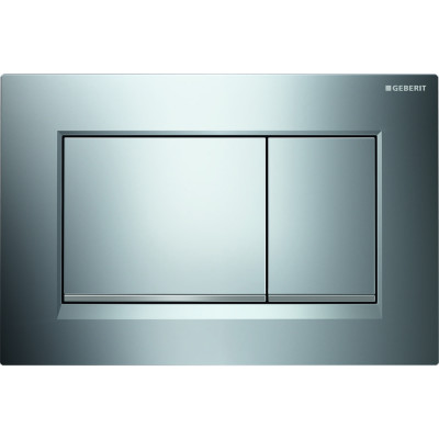 Vandens nuleidimo mygtukas Geberit Sigma20 Square, chromas/matinis chromas