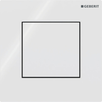 Pisuaro rėmo vandens nuleidimo mygtukas Geberit Type01 Square, baltas