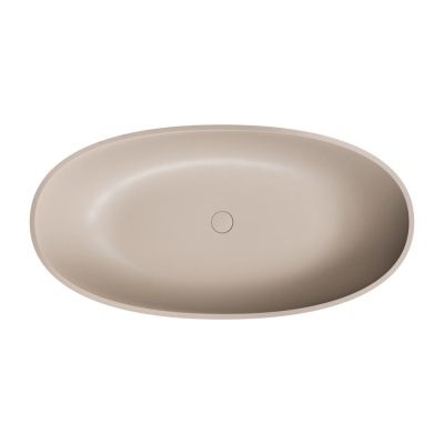 Laisvai pastatoma vonia OMNIRES SHELL M+, 148 x 75 cm, Baltas matinis kopų smėlis