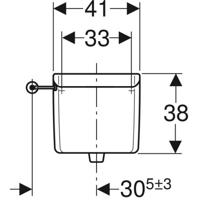 bakelis išorinis AP123 pastatomam wc puodui - 2