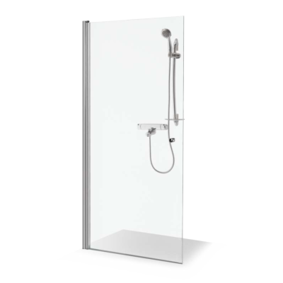 Dušo sienelė Brasta Glass LAURA 966-975x2000 skaidrus stiklas