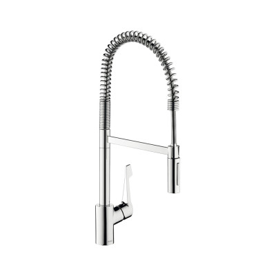 Plautuvės maišytuvas HANSGROHE Cento XXL 190, Semi-Pro, 2 srovių režimai, su ištraukiama žarna-dušeliu, spalva - chromo (chrome)
