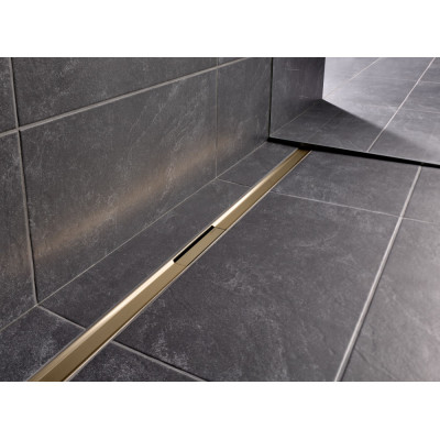 Dušo latako grotelės Geberit CleanLine80, 90 cm, šampaninės spalvos