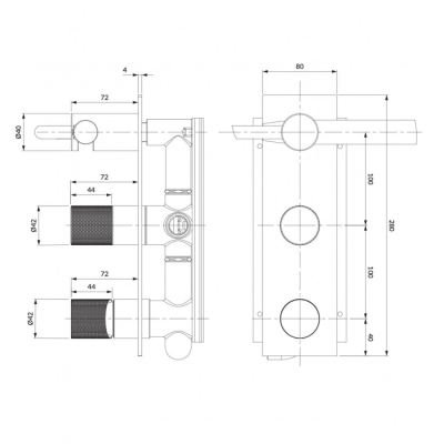Maišytuvas Omnires CONTOUR CT8035-1CR, chromas Maišytuvas Omnires CONTOUR CT8035-1CR, chromas