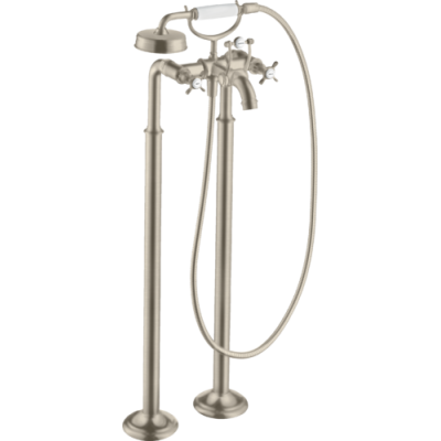 Vonios maišytuvas iš grindų AXOR Montreux, šlifuoto nikelio spalvos (Brushed Nickel)