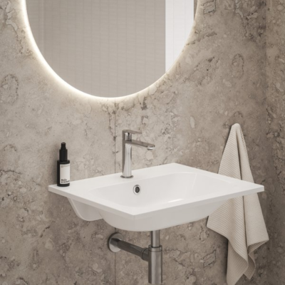 Praustuvo maišytuvas Eleganta BeCool, 170 mm, be dugno vožtuvo, chromuotas