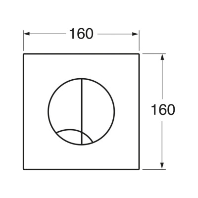 Vandens nuleidimo mygtukas GUSTAVSBERG Triomont XS 3/6l baltos spalvos, nuotrauka 2