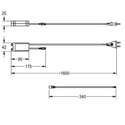 Maitinimo šaltinis 230V/12W ZAQUA007 - 2