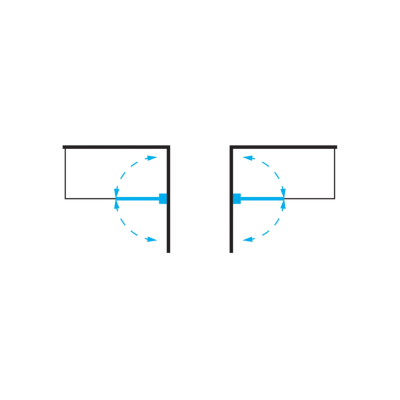 Vonios sienelė varstoma OMNIRES KINGSTON, 70 cm, chromas/skaidrus stiklas