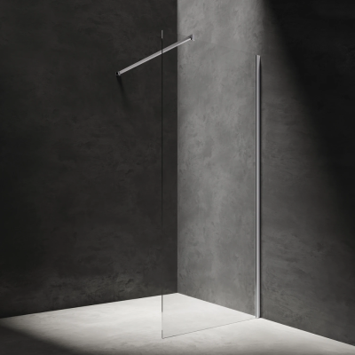 Omnires Walk-In dušo sienelė 80x200, chromas/skaidrus stiklas Omnires Walk-In dušo sienelė 80x200, chromas/skaidrus stiklas