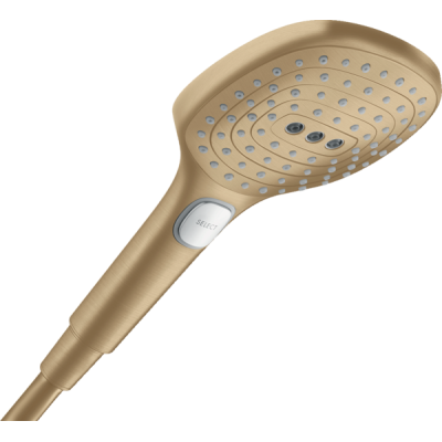 Rankinė dušo galva HANSGROHE Raindance Select E 120, 3 srovių, spalva - šlifuotos bronzos (brushed bronze)