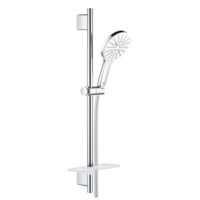 Dušo komplektas GROHE Rainshower SmartActive 130, 3 srovės, 60 cm stovas, 9,5 l/min, chromo spalvos