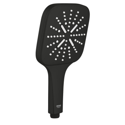 Rankinis dušelis Grohe Smartactive Cube 130 3 srovių matinė juoda spalva (Black matte)