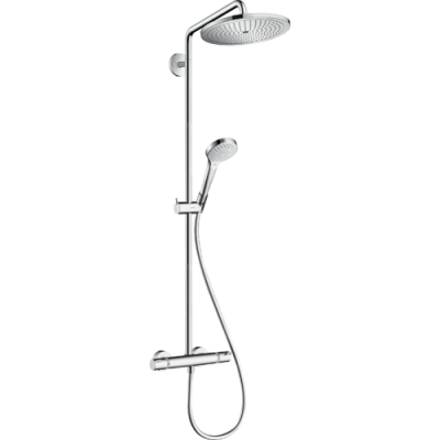 Termostatinė dušo sistema HANSGROHE Croma Select S 280, 1 srovės, EcoSmart, spalva - chromo (chrome)