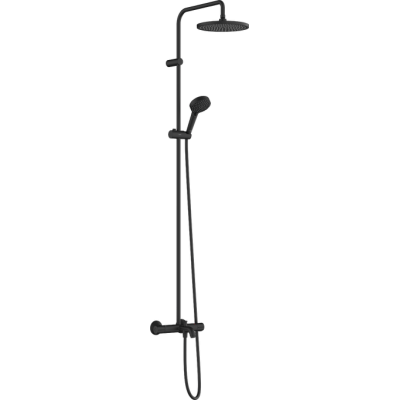 Termostatinė vonios/dušo sistema HANSGROHE Vernis Blend 240, 1 srovės, spalva - juoda matinė (matt black)